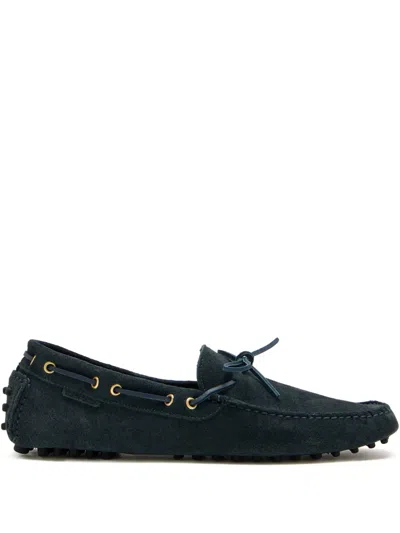 Tom Ford Suede Loafers In Blue