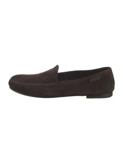 Pre-owned Tom Ford Suede Loafers In Brown