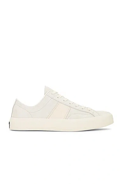 Tom Ford Panelled Low-top Sneakers In White