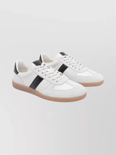 TOM FORD LEATHER LOW-TOP SNEAKERS