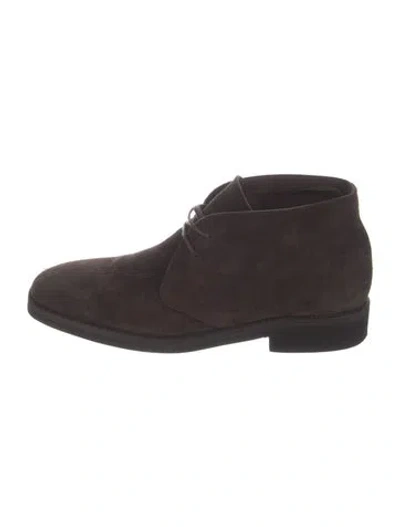 Pre-owned Tom Ford Suede Oxfords In Brown
