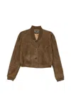 Tom Ford Suede Panelled Jacket In Multi