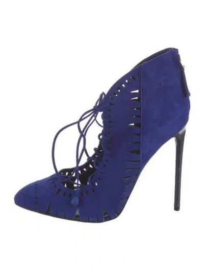 Pre-owned Tom Ford Suede Pumps In Blue