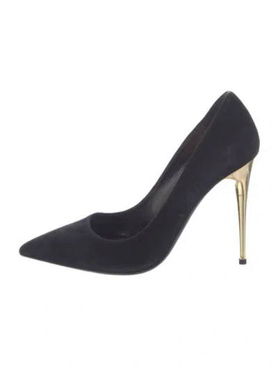 Pre-owned Tom Ford Suede Pumps In Blue