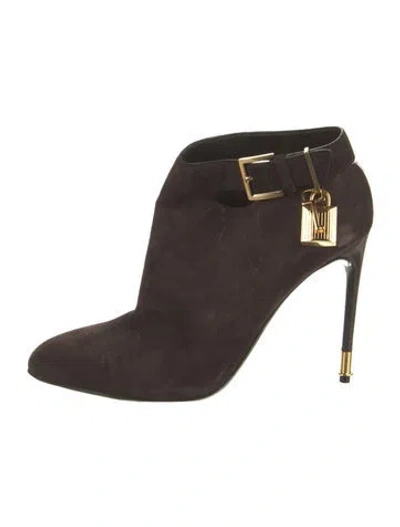 Pre-owned Tom Ford Suede Pumps In Brown