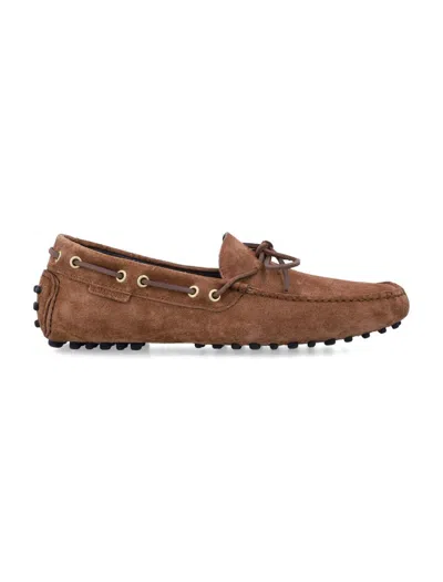Tom Ford Suede Rod Driver Loafer In Dark Wisky