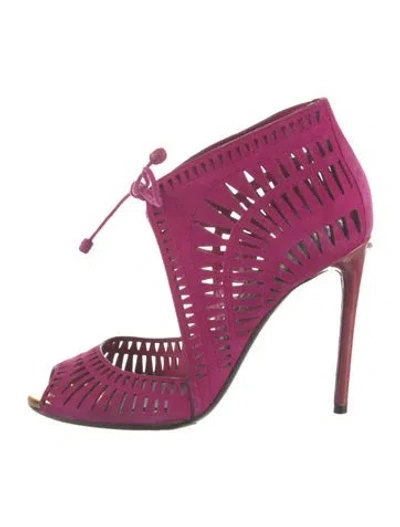 Pre-owned Tom Ford Suede Sandals In Pink