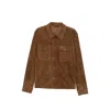 Tom Ford Single-breasted Leather Jacket In Brown