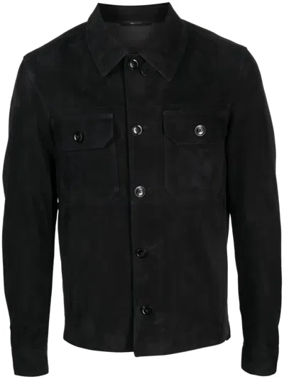 Tom Ford Stretch-cotton Moleskin Trucker Jacket In Black