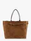 Tom Ford Suede Rectangular Shoulder Bag With Belt