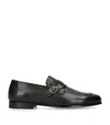 Tom Ford Crossed Strap Formal Loafers In Black