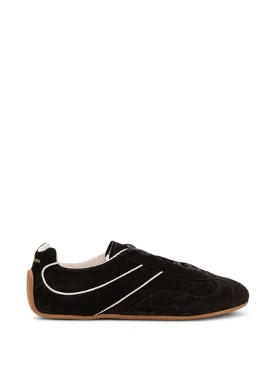 Tom Ford Suede Sneakers In Black