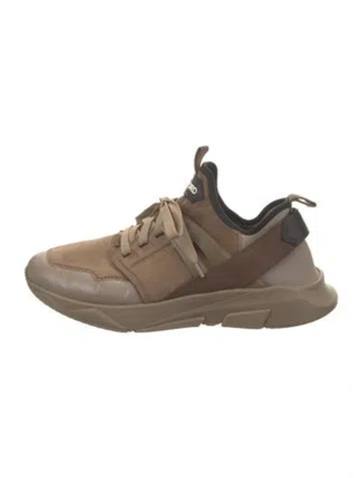 Pre-owned Tom Ford Suede Sneakers In Brown