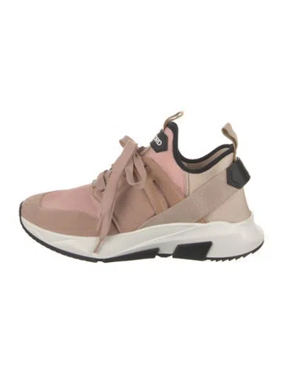 Pre-owned Tom Ford Suede Sneakers In Neutrals