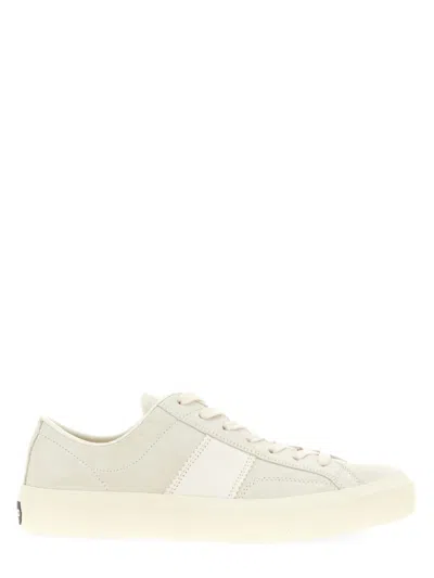 Tom Ford Suede Sneakers With Contrasting Stripe
