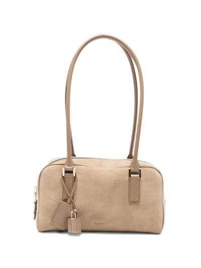Tom Ford Suede Tote Bag In Neutral