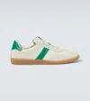 Tom Ford Suede-trimmed Leather Sneakers In Yellow