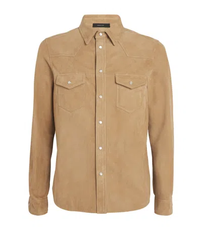 TOM FORD SUEDE WESTERN SHIRT