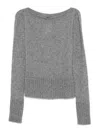 Tom Ford Knitwear With Ribbed Hem And Long Sleeves In Gray