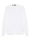 Tom Ford Long-sleeve Button-placket T-shirt In White