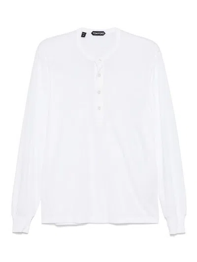 TOM FORD SUÉTER CUELLO REDONDO - BLANCO