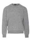 Tom Ford Crewneck Sweater Soft Texture In Gray