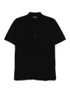 Tom Ford Pique Polo Shirt Ss Lyocell In Black