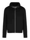 Tom Ford Merino Wool Zip Through Kzl018ymw099 Lb999 In Black
