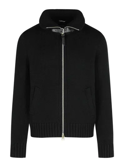 TOM FORD BLACK WOOL SWEATER