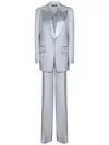 Tom Ford Ice Grey Wool And Silk Suit