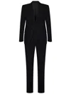 Tom Ford Black Wool Suit With Single-breasted Blazer In Black