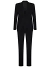 Tom Ford Black Wool Suit With Single-breasted Blazer In Black