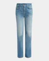 TOM FORD SUMMER STONE WASHED DENIM STRAIGHT-LEG PANTS