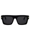 Tom Ford Sunglasses In 01a Nero Lucido / Fumo