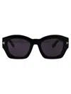 Tom Ford Sunglasses In 01a Nero Lucido / Fumo
