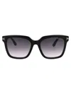 Tom Ford Ft0952 Black Female Sunglasses In 01b Nero Lucido / Fumo Grad