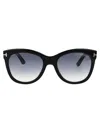 Tom Ford Sunglasses In 01b Nero Lucido / Fumo Grad
