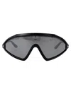 Tom Ford Eyewear Lorna Shield Frame Sunglasses In 01c Nero Lucido / Fumo Specchiato