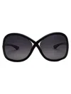 Tom Ford Sunglasses In 01d Nero Lucido / Fumo Polar