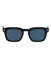 Tom Ford Fr0751 01a Sunglasses In 01v Nero Lucido / Blu