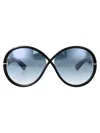 Tom Ford Sunglasses In 01x Nero Lucido / Blu Specchiato