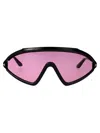Tom Ford Sunglasses In 01y Nero Lucido / Viola