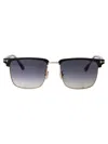 Tom Ford Hudson Ft0997-h 02d Clubmaster Polarized Sunglasses In 02d Nero Opaco / Fumo Polar