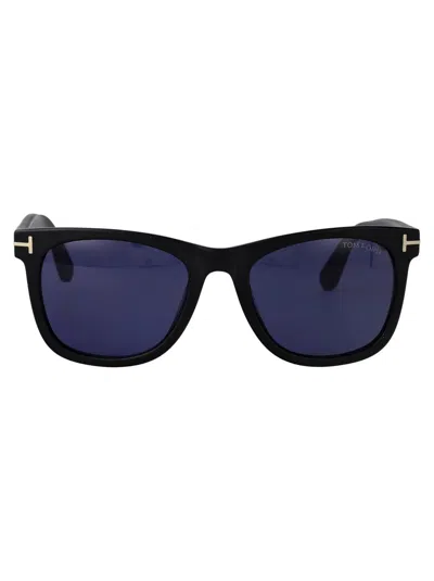 Tom Ford Sunglasses In 02v Nero Opaco / Blu