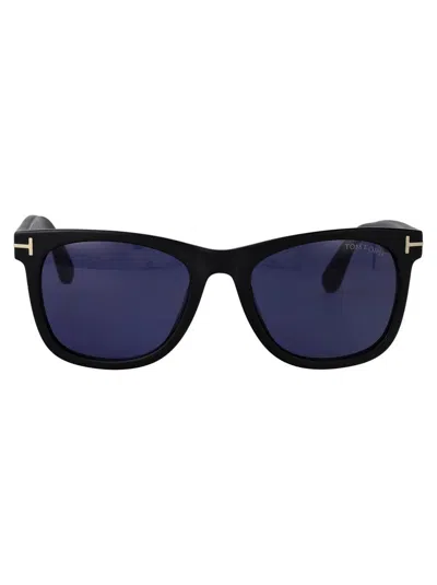 Tom Ford Sunglasses In 02v Nero Opaco / Blu