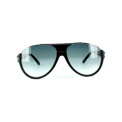 Pre-owned Tom Ford Sunglasses 0334 Dimitry 02w Matt Black Blue Gray Gradient