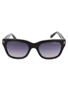 Tom Ford Snowdon Grey Gradient Square Mens Sunglasses Ft0237 05b 52 In 05b Nero/altro / Fumo Grad