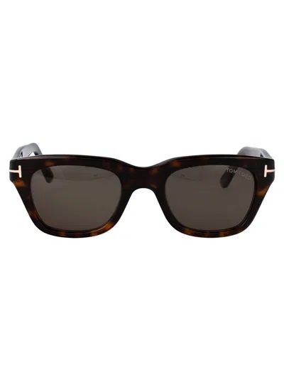 Tom Ford Snowdon Sunglasses In Brown