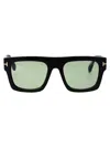 Tom Ford Fausto 53mm Square Sunglasses In Black