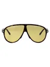 Tom Ford Eyewear Oversized Pilot Frame Sunglasses In Yellow